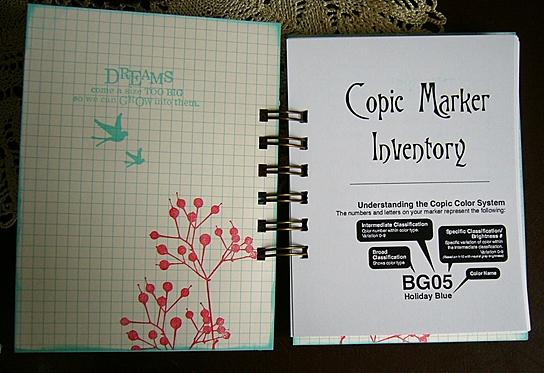 Copic Marker Sketchbook – Stamped Blessings